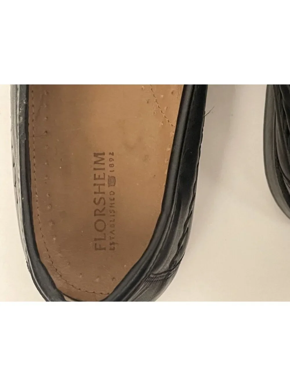 Florsheim‎ Pisa Moc Toe Black Leather Loafer Men's 9D Preppy Old Money Academia